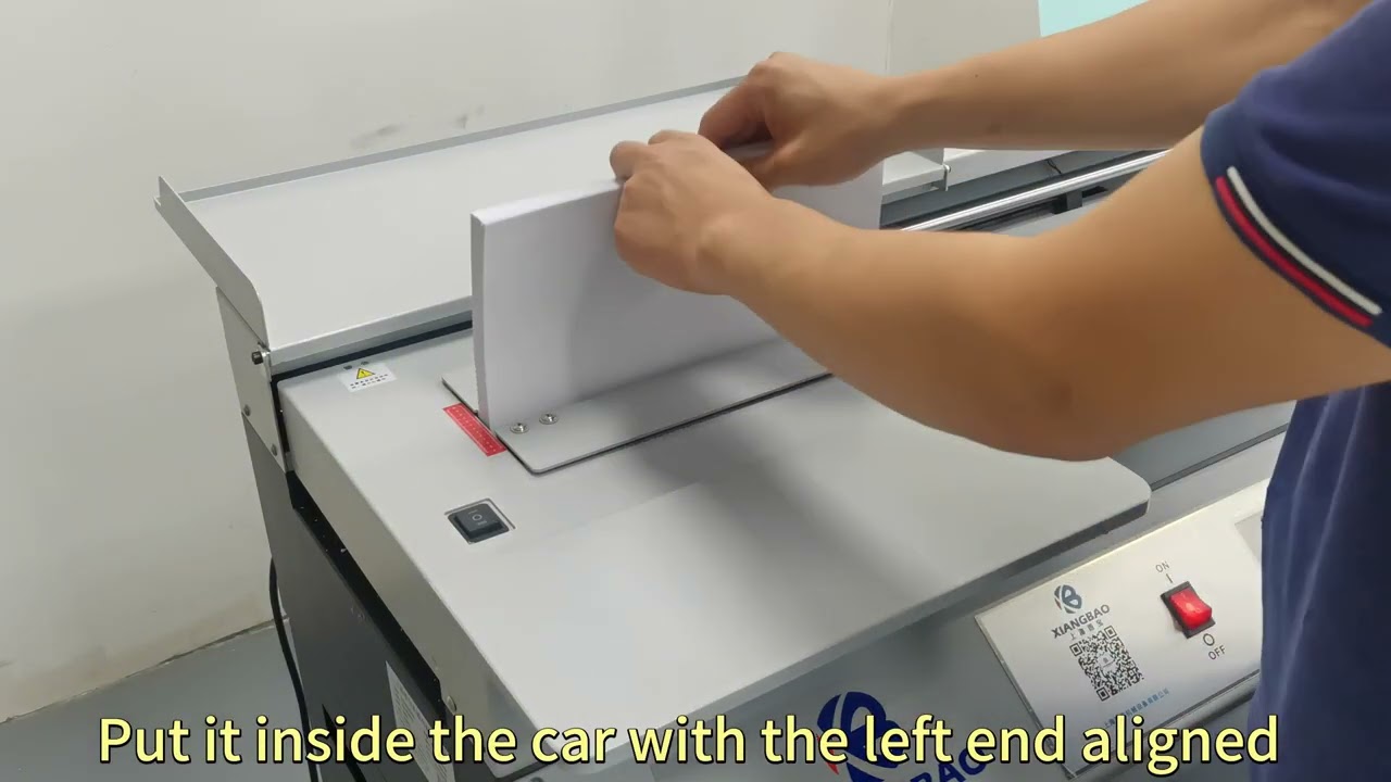 Shanghai Xiangbao XB-AR900H Economic Edition Binding Machine Operation Video