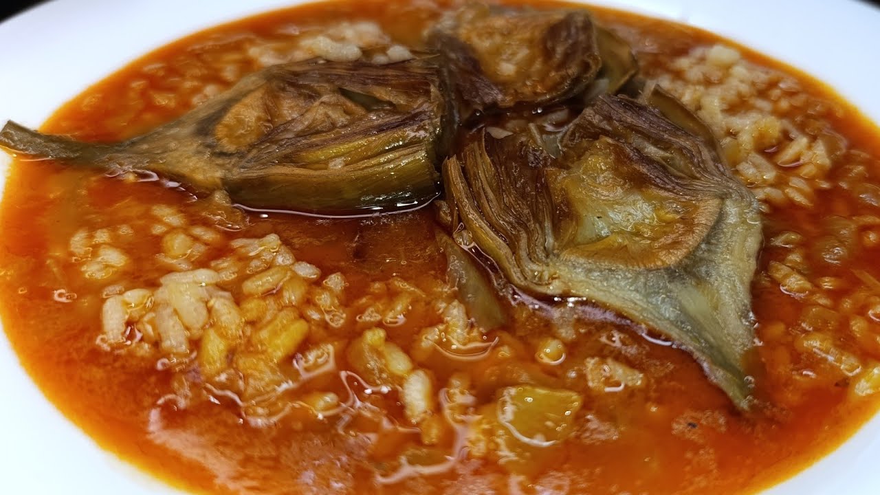 Arroz Caldoso con Alcachofas y Pimentón de la Vera//@lacocinademariaycurro