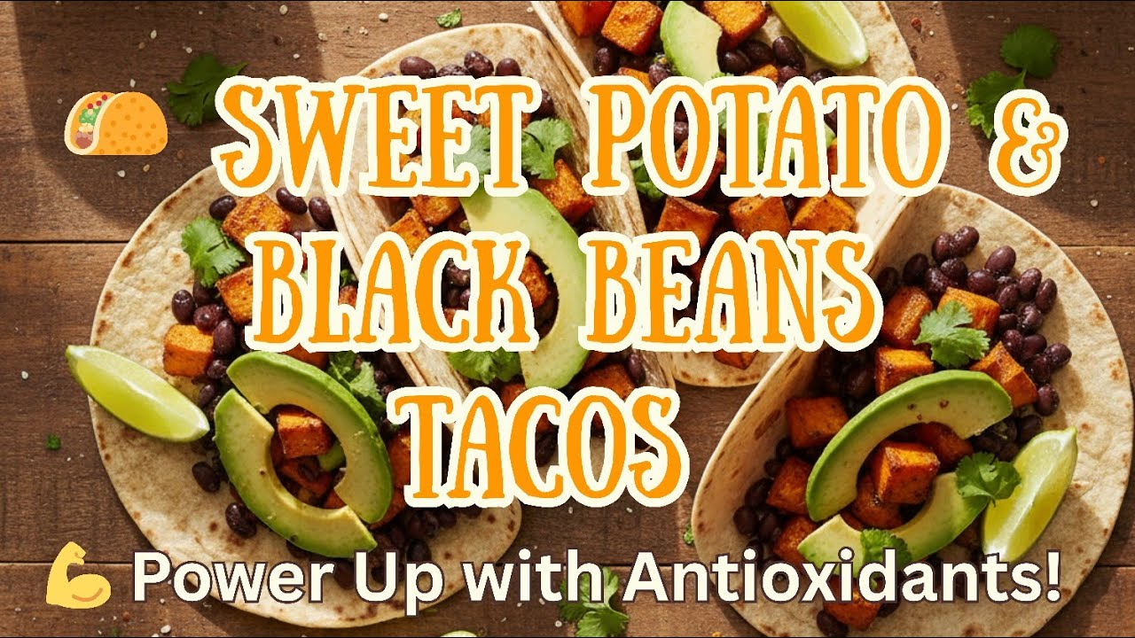 Sweet Potato & Black Bean Tacos | Easy, Healthy & Flavorful Vegetarian Recipe 🌿