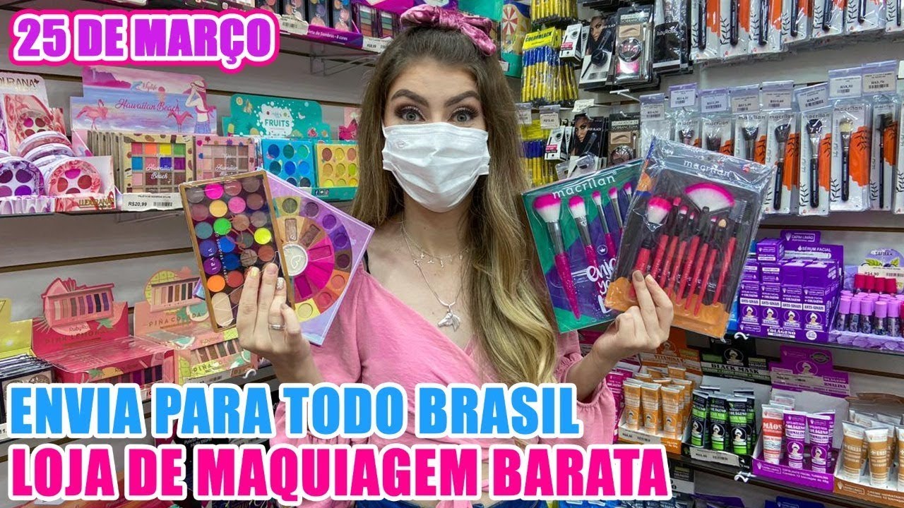 25 DE MARÇO - TOUR LOJA DE MAQUIAGEM BARATA + CUPOM DE DESCONTO - JM COSMÉTICOS