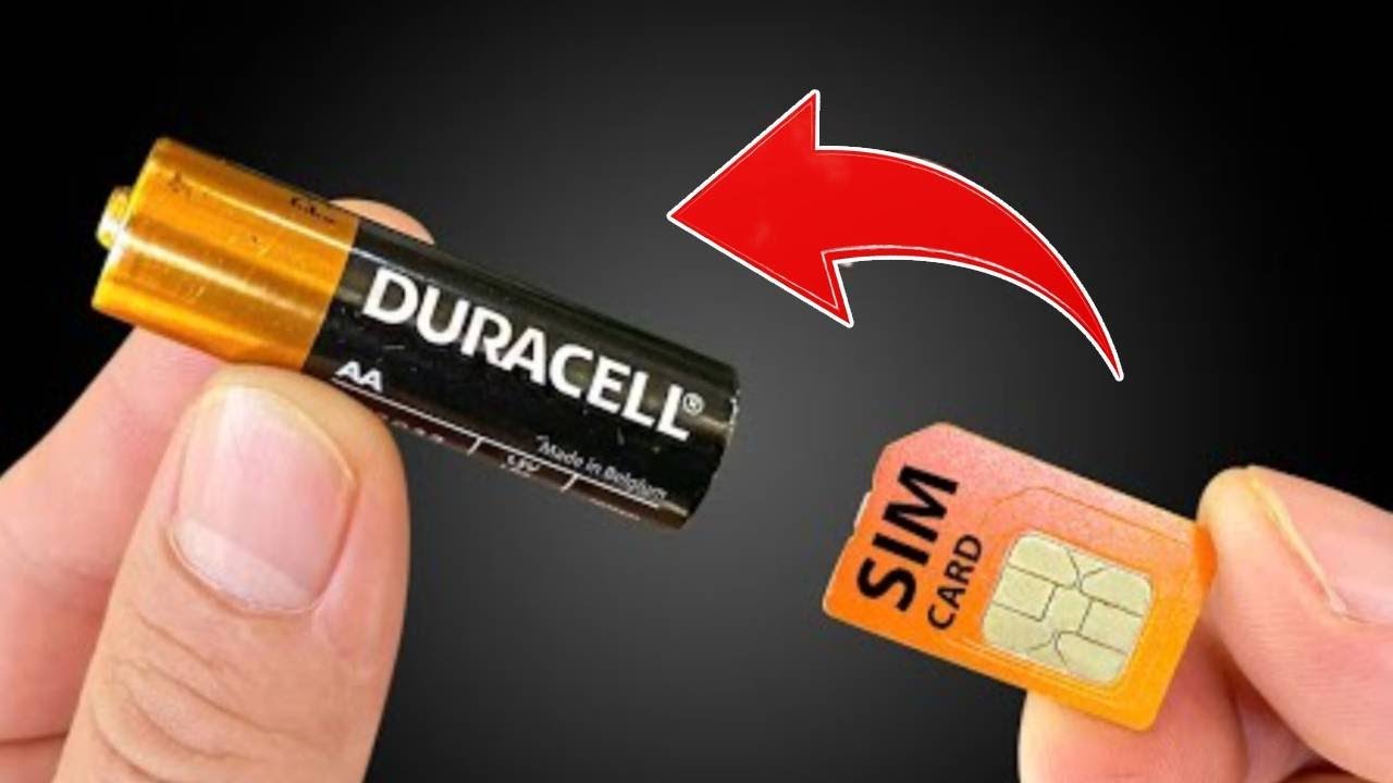 Put SIM Card in Duracell Battery! Millions of People Were Shocked! Diy Tech trends