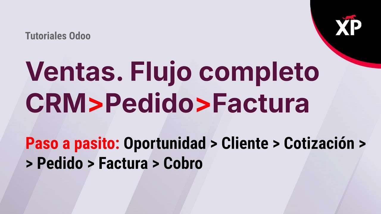 Odoo. Guía completa del proceso de ventas desde la oportunidad hasta el cobro