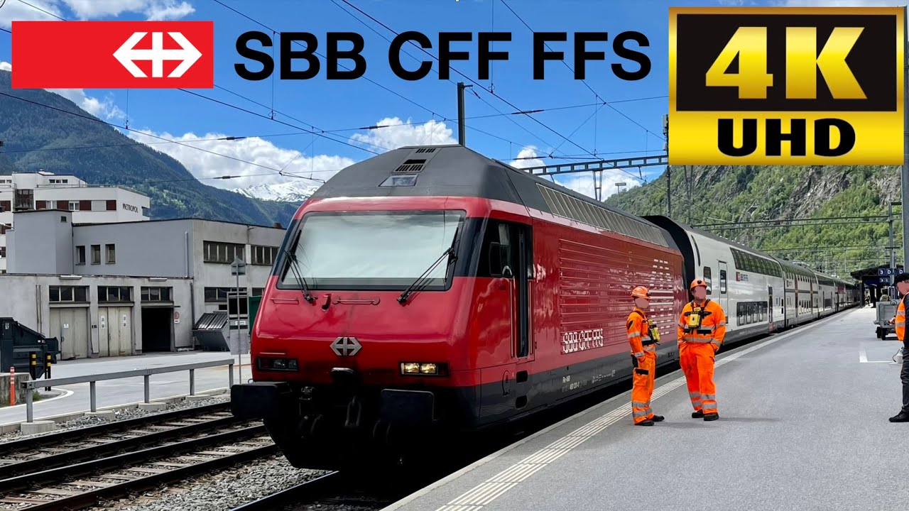 [Swiss Federal Railways (SBB): IC8 Zürich to Brig via Bern, Thun, Spiez & Visp] RE460 Lok2000 IC2000