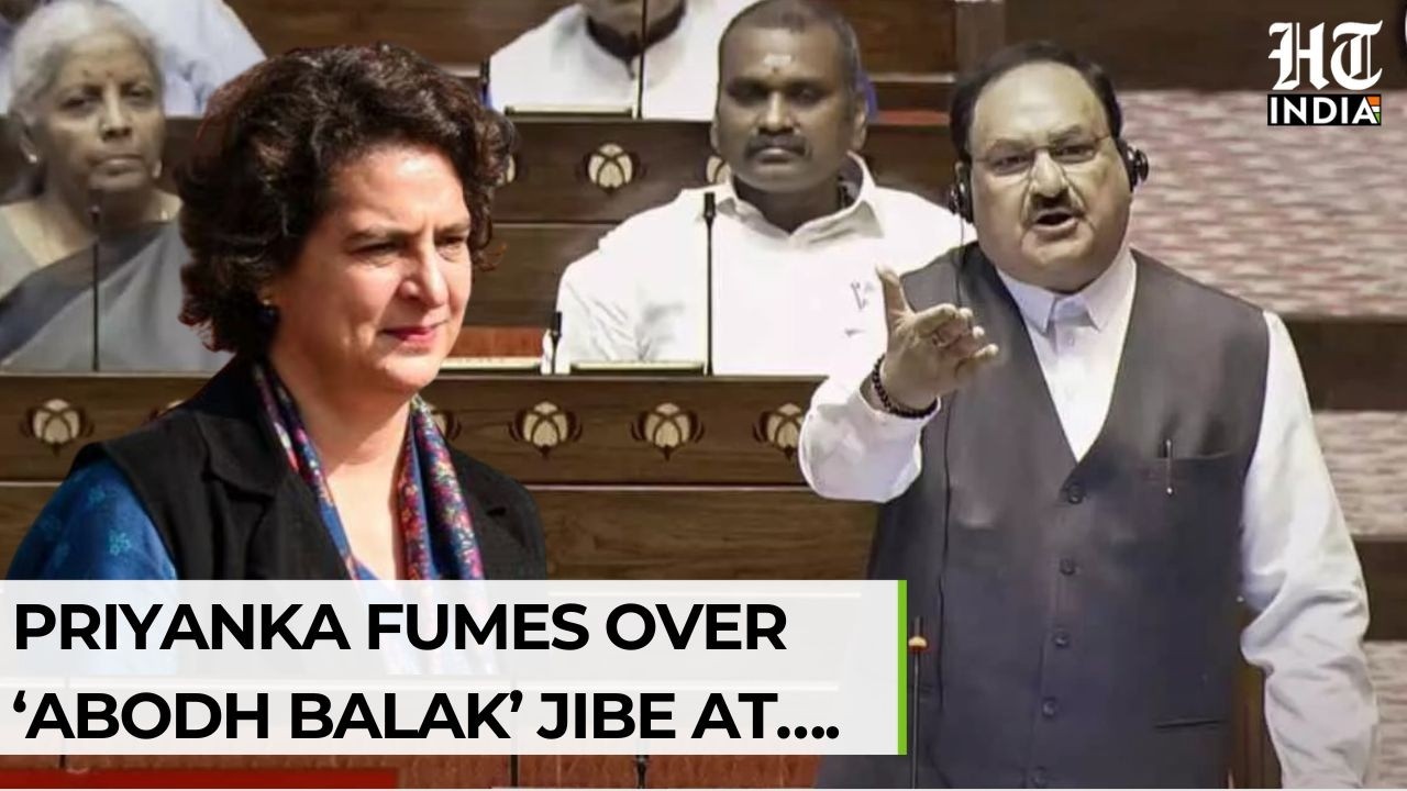 Nadda Fires ‘Abodh Balak’ Jibe At Rahul Gandhi In Rajya Sabha, Priyanka Hits Back With Epstein Jibe