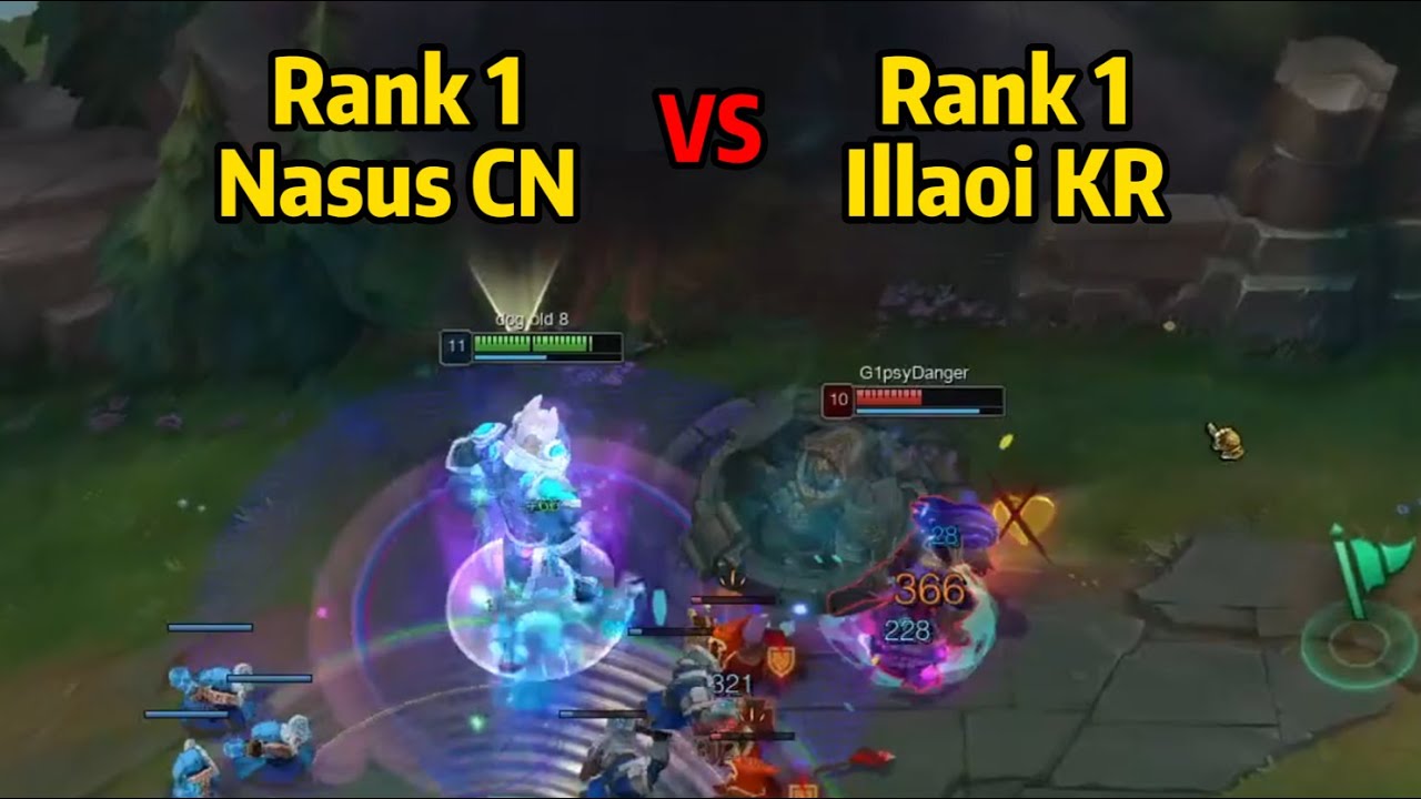 Rank 1 Nasus vs Rank 1 Illaoi, *KR Grandmaster Elo*