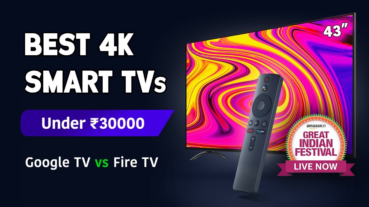 Best 43 inch Smart TV 2024 🔥 Top 5 Best 4k Resolution Smart TVs Under 30000 🔥 Great Festival Sale 🔥