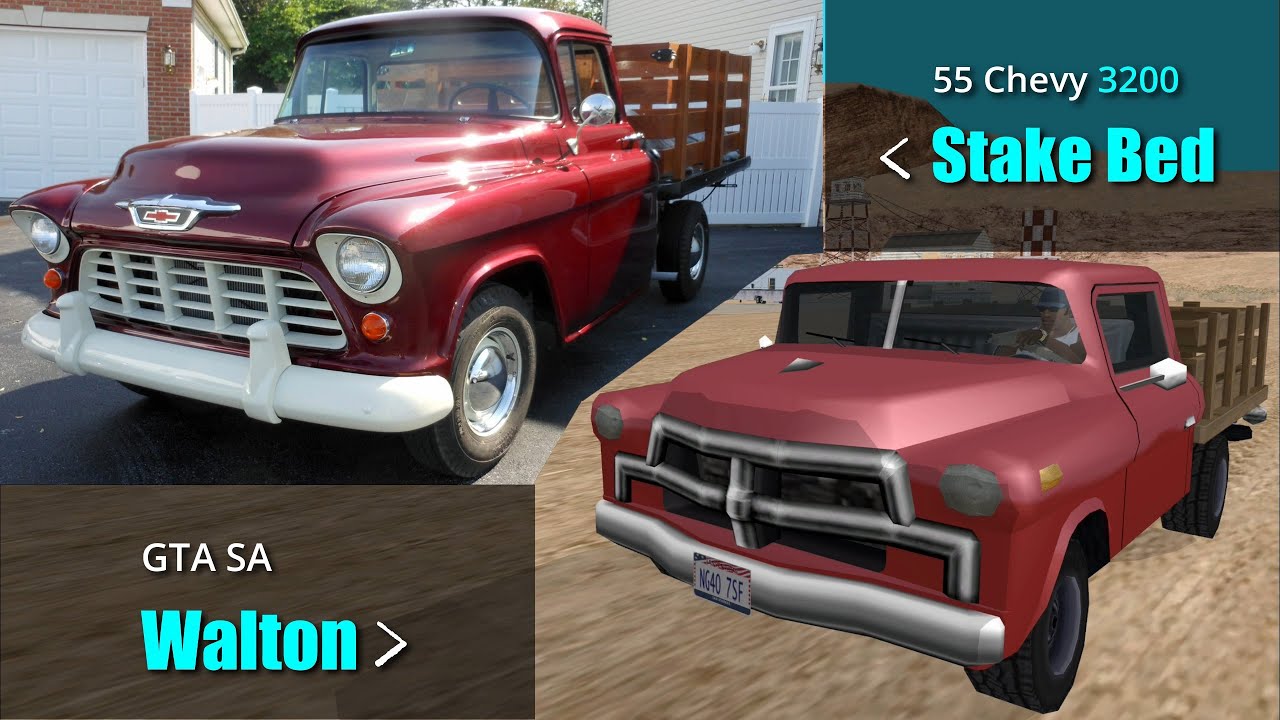 GTA SA Vehicles vs Real Life Vehicles#3 | All Pickups & offroad