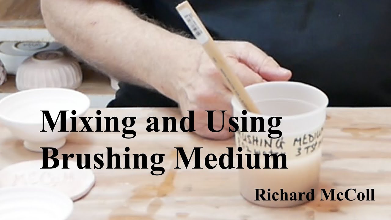 Brushing Medium for Ceramics