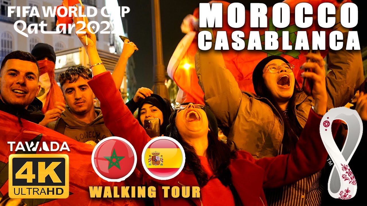 Moroccans 🇲🇦 celebrate World Cup 2022 qualification in the streets of Casablanca