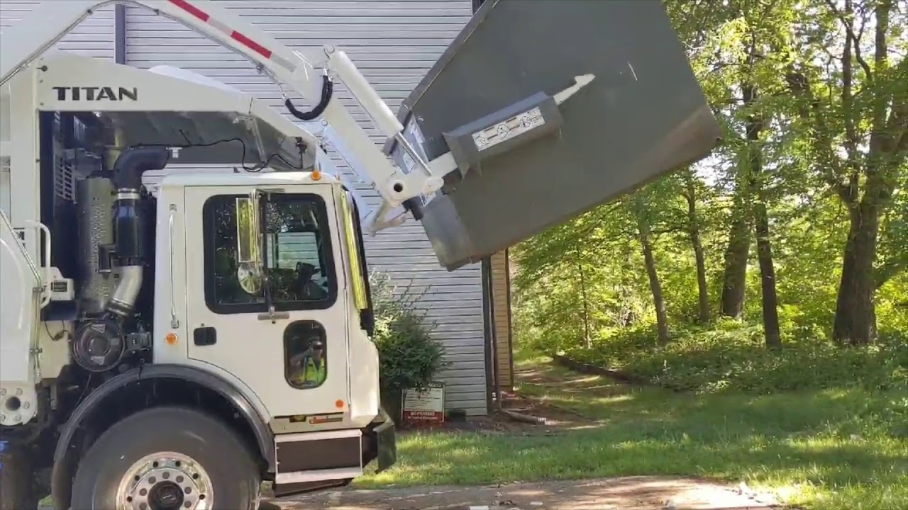 Curbtender 40YD Front Loader on a Mack Terrapro 64R Day Cab