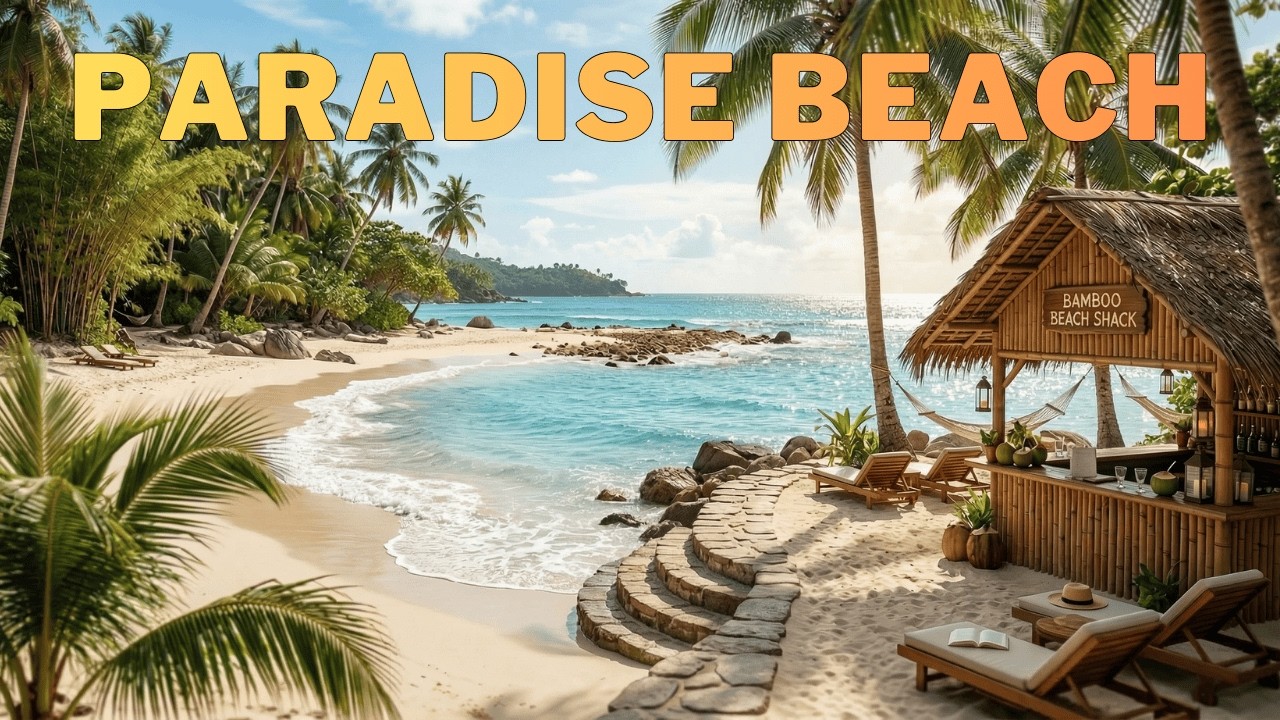 Пляжный бар Paradise 🌊 Расслабляющая тропическая музыка для отдыха