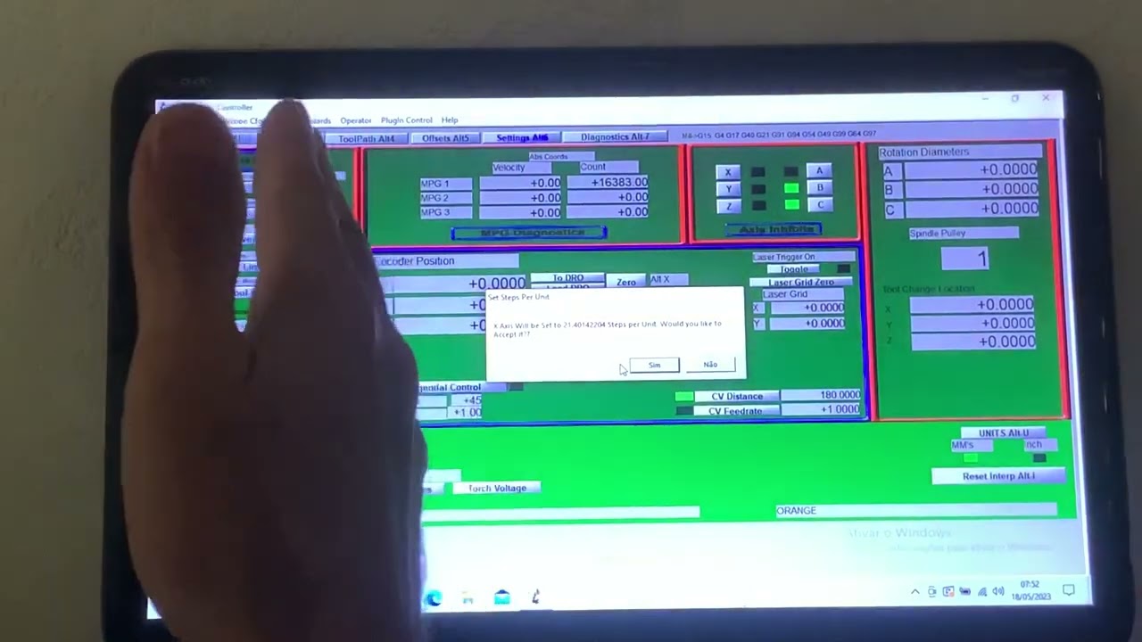 Como fazer a calibragem da Cnc router no programa mach3 ficando maior ou menor o tamanho