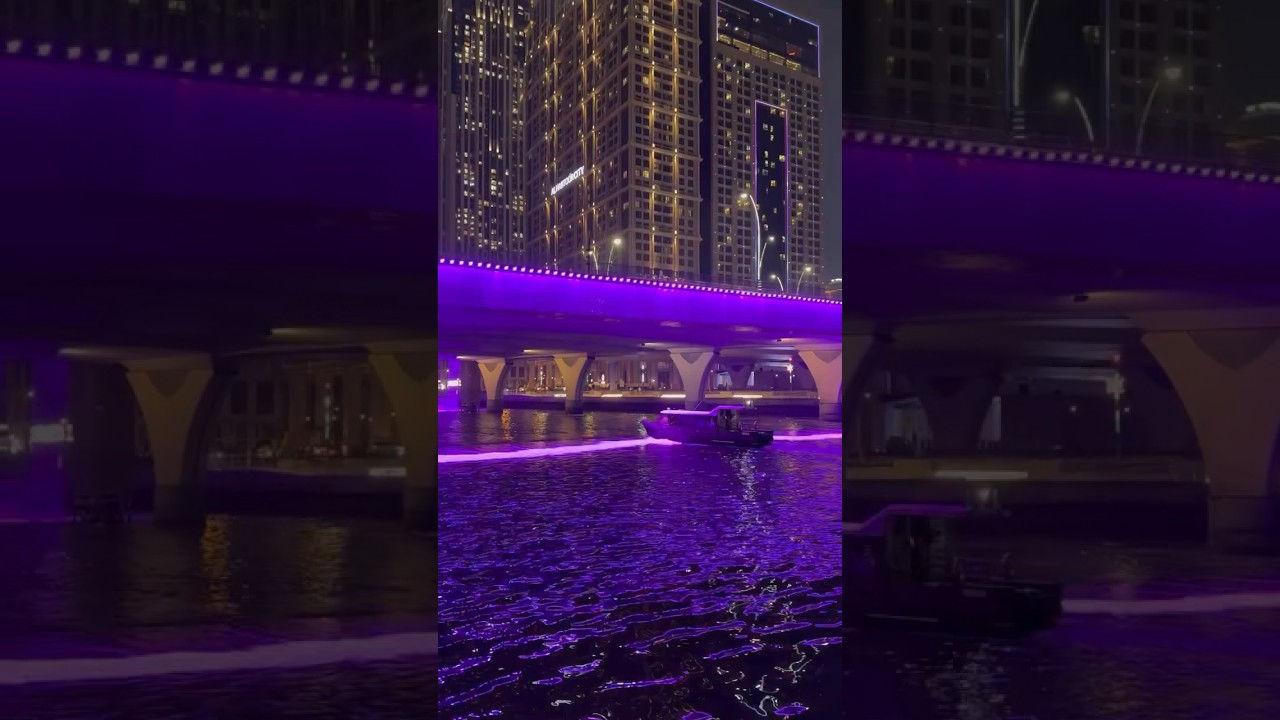Dubai canal view #shorts #shortsfeed