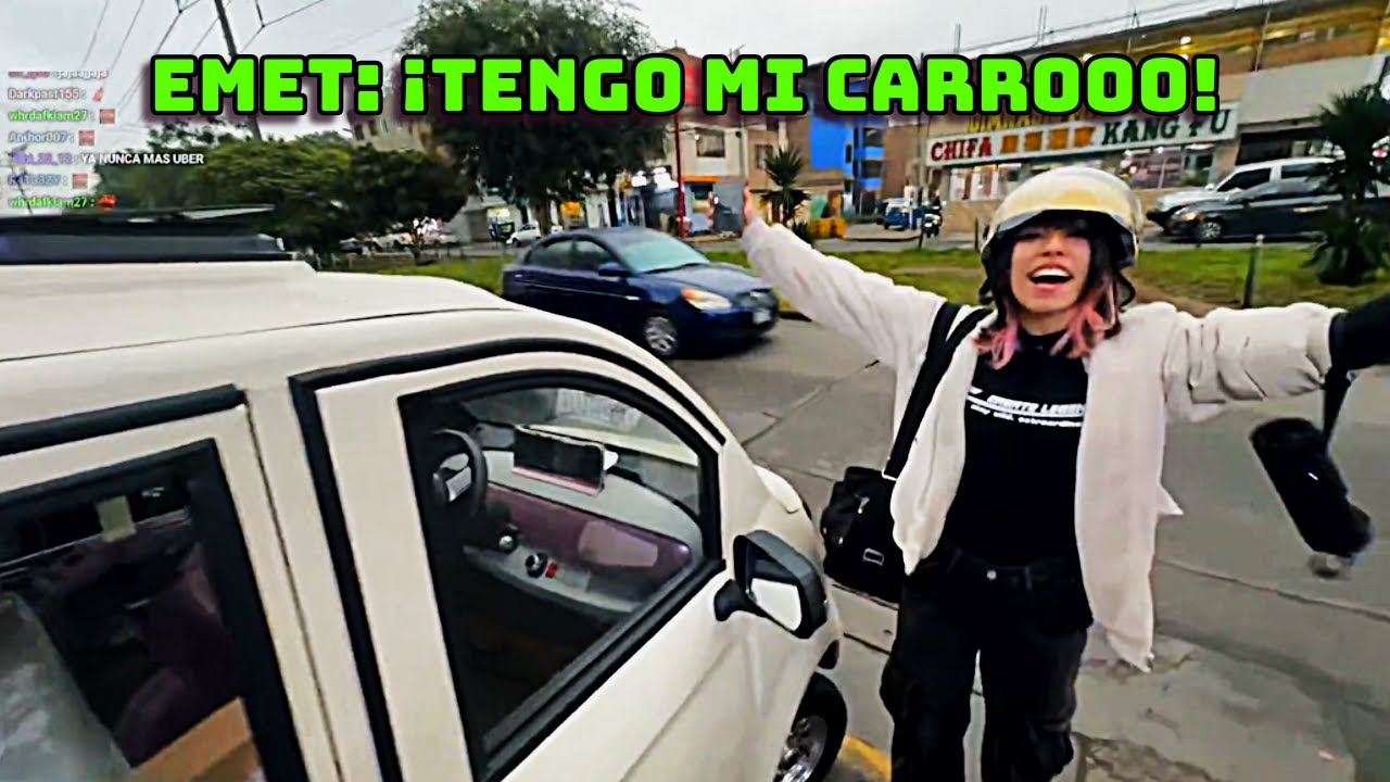 EMETSUKI EMOCIONADA POR SU NUEVO AUTO