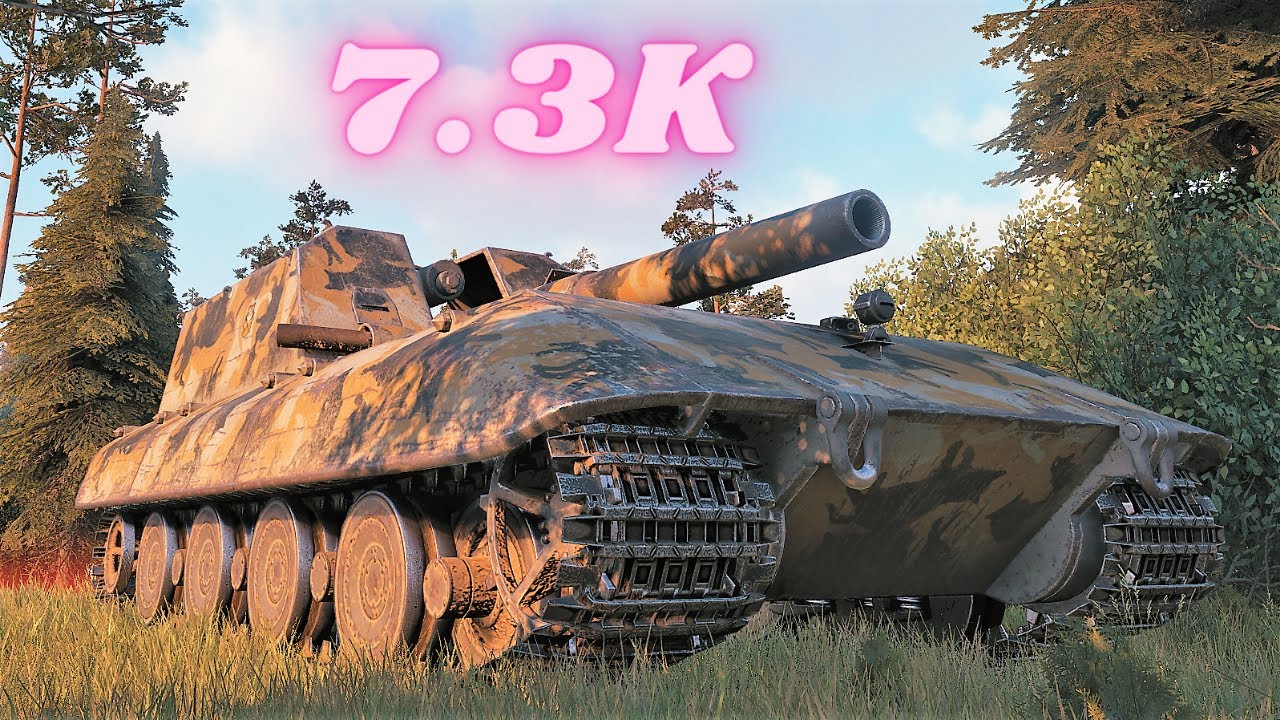 G.W. E 100   7.3K Damage Arty  World of Tanks , WoT Replays tank game