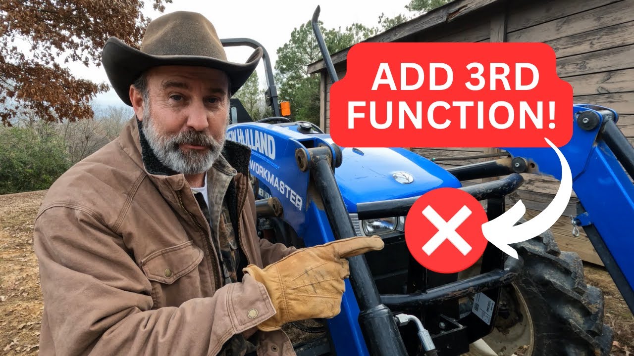 HOW TO Get Tractor 3rd Function On Front Loader w/o Adding New Diverter Valve Or New Controls