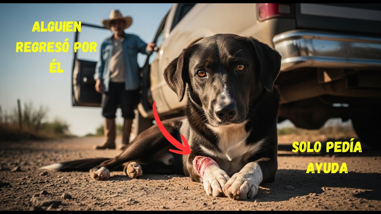 El campesino encontró un perro herido en la carretera… y tomó una decisión inesperada