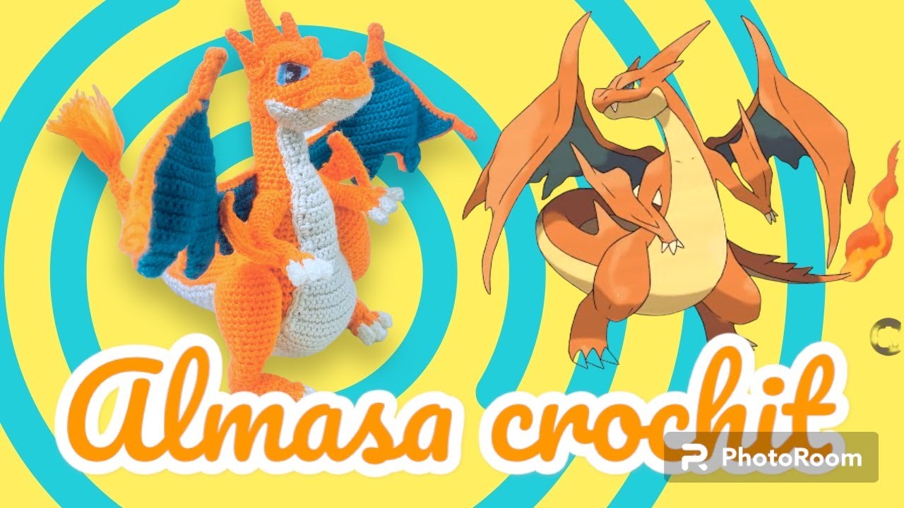 ج١اميجرومي تنين كروشيه دمية كروشيه للاولاد🐉