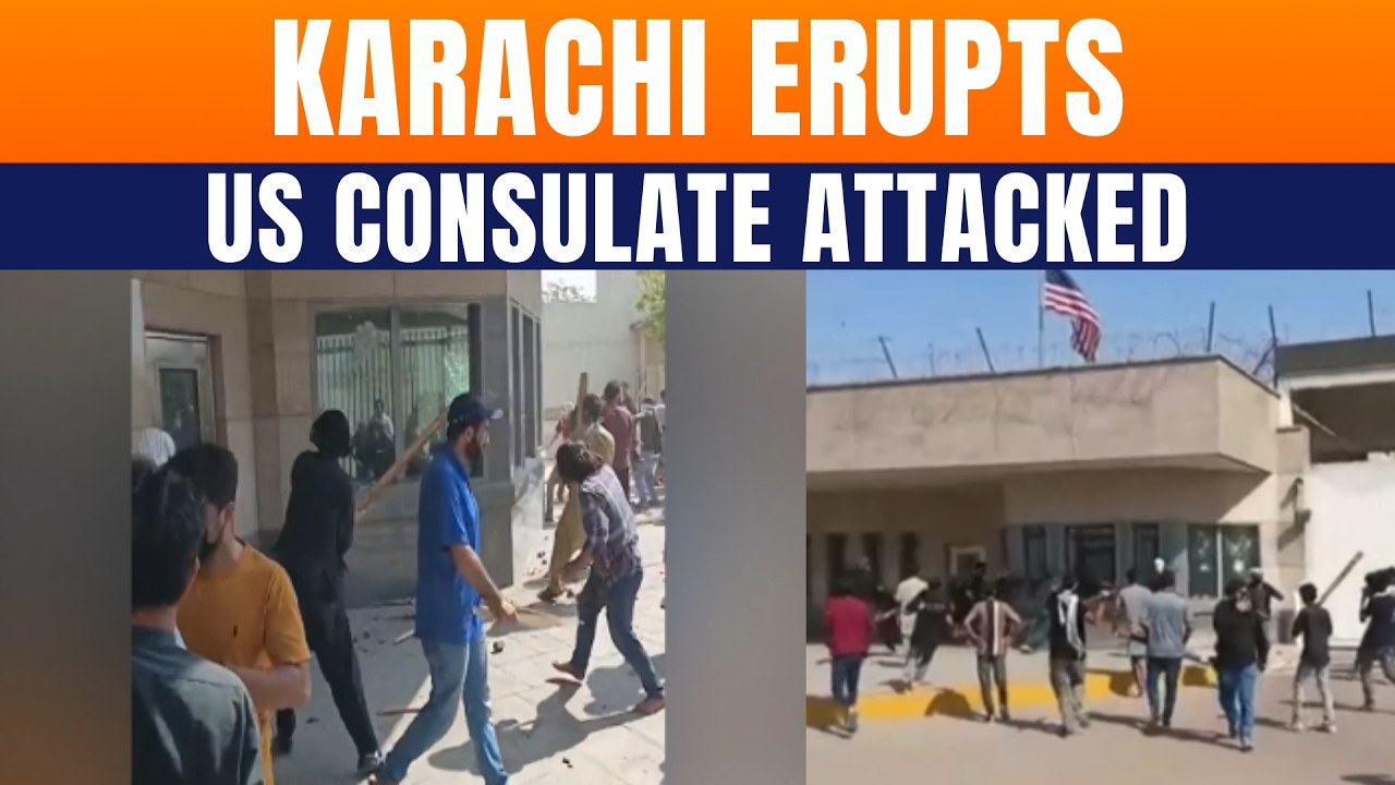Pakistan News | Violent Protests Erupt Outside US Consulate In Karachi After Khamenei&rsquo;s Death |News9