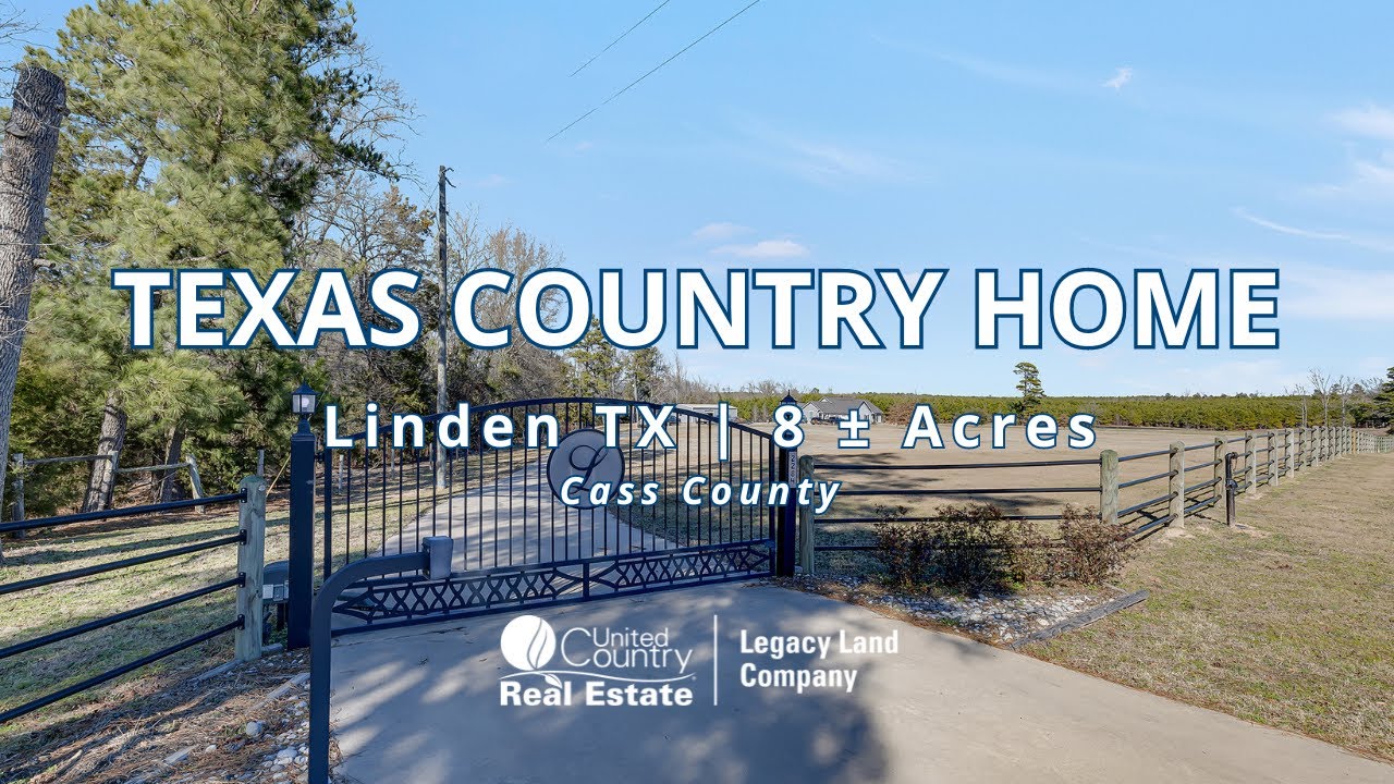 SOLD! Linden Texas Country Home for Sale with Acreage in Cass County
