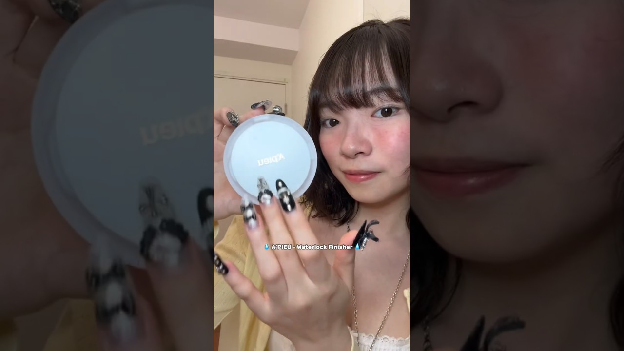 Liquid-to-powder fixer cushion?! #kbeauty #apieu #makeup #cushion