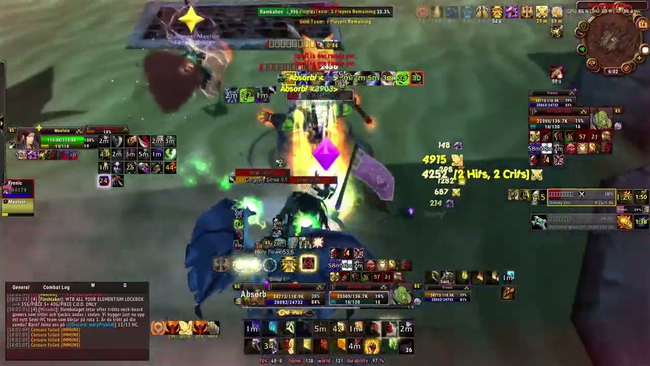 Cataclysm Classic Arenas 2vs2