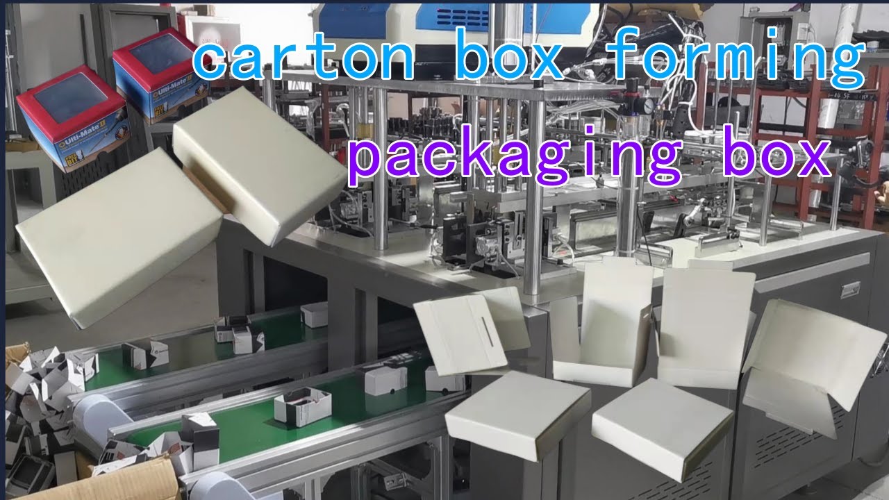 box forming / box folding tray forming machine// double station carton box forming folder machine
