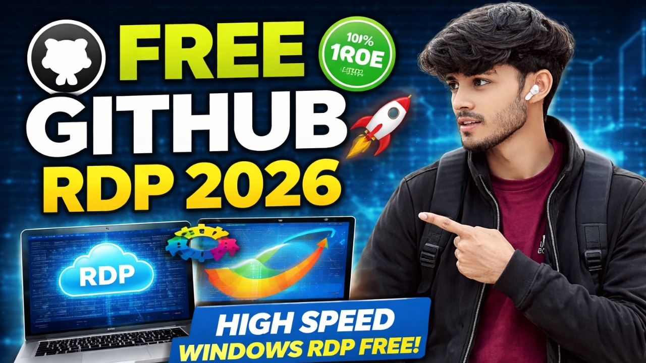 Free GitHub RDP 2026 🚀 | High Speed Windows RDP Free | Easy Setup (No Cost)
