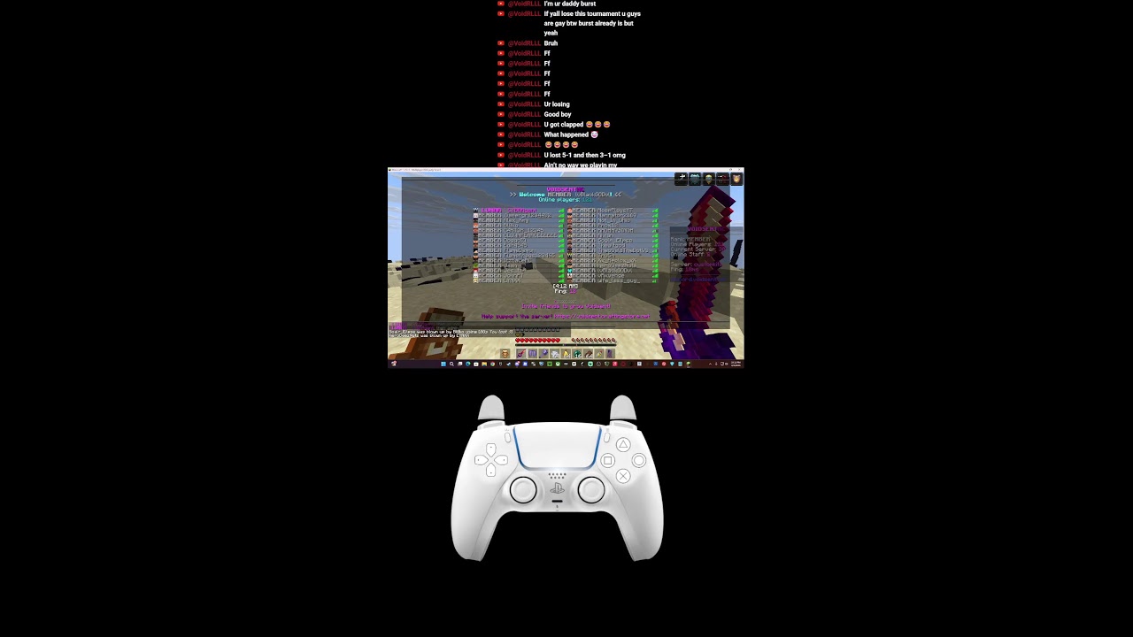 praticing minecraft pvp