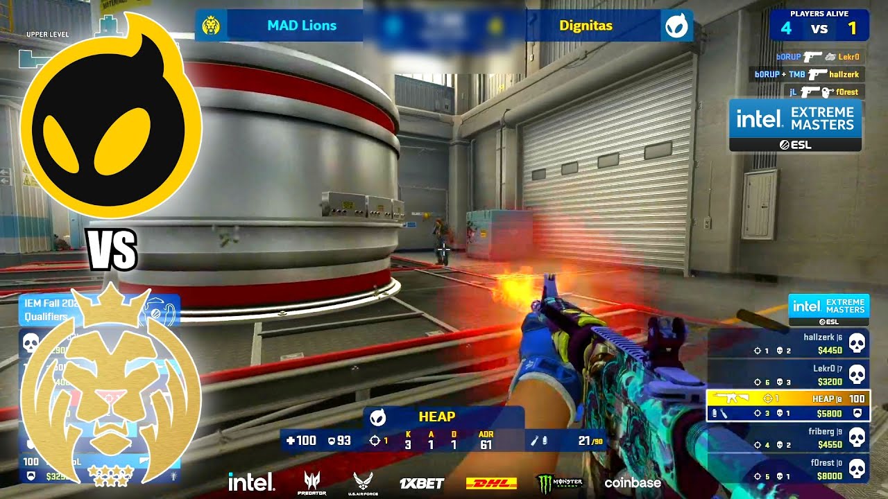 MAD Lions vs Dignitas - IEM Fall 2021 Europe Closed Qualifier | CSGO HIGHLIGHTS