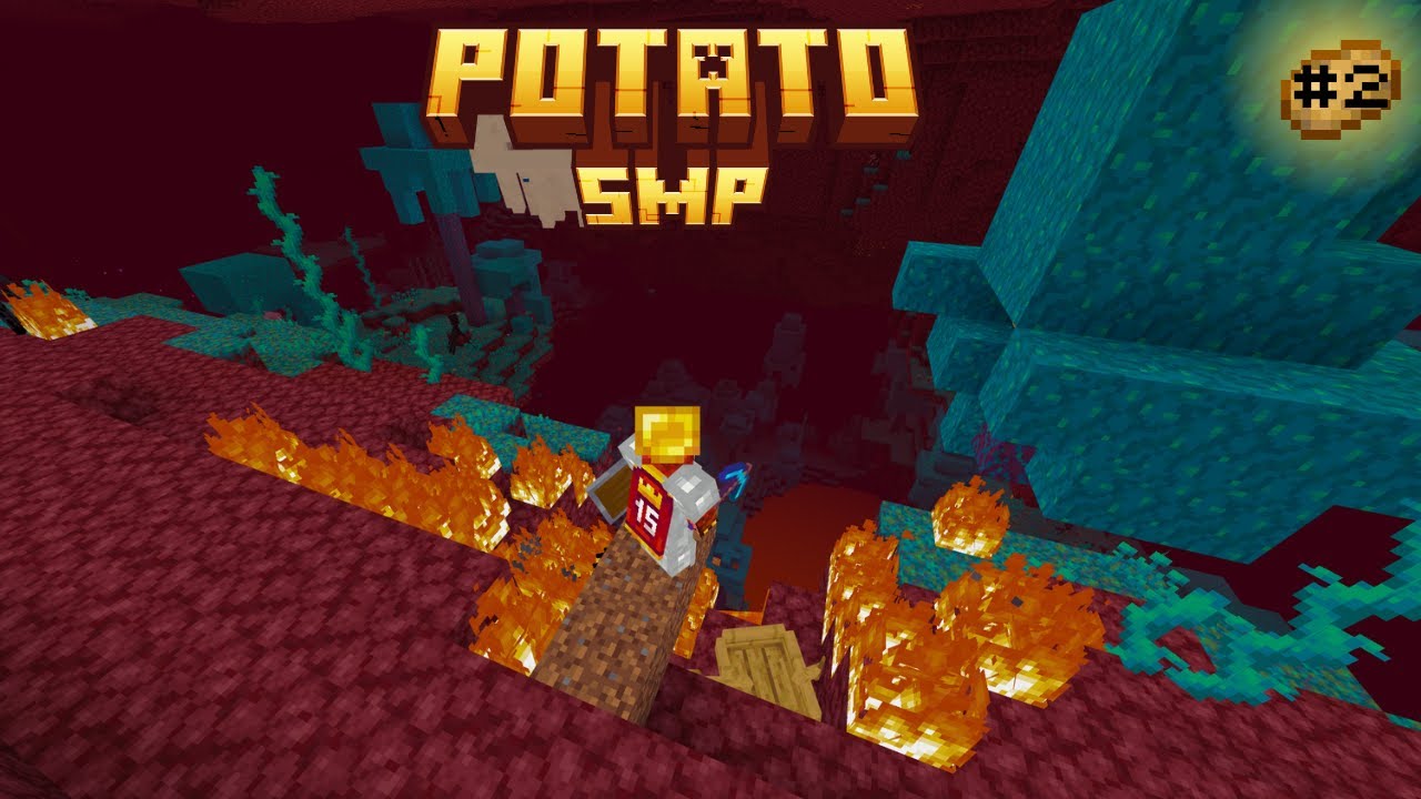 Tout tenter pour sauver notre ami du nether !!! {Potato SMP V1 épisode 2}