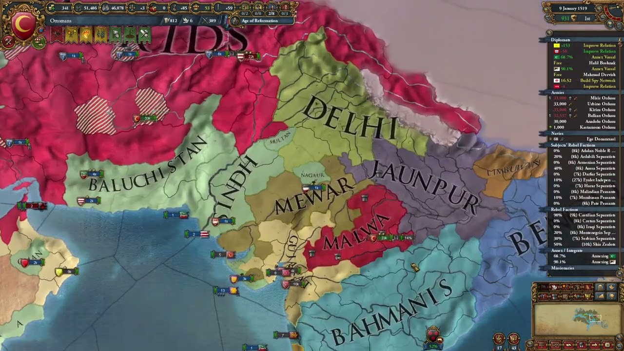 EU4 1.35 Ottomans P9 Persia Has Fallen