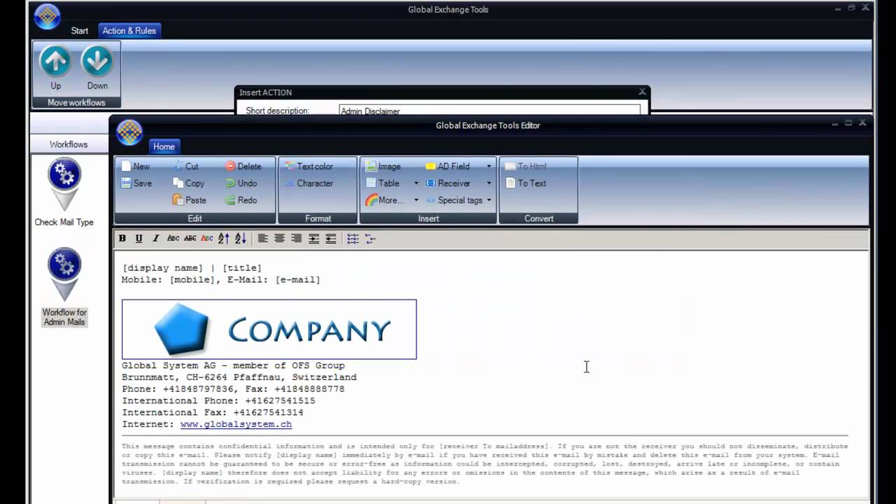 Global Exchange Tools EN - Installation and first workflow