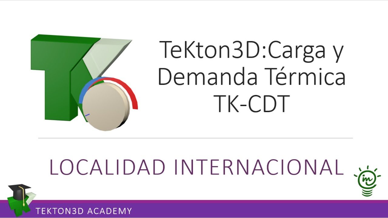 TeKton3D TK-CDT Localidades internacionales