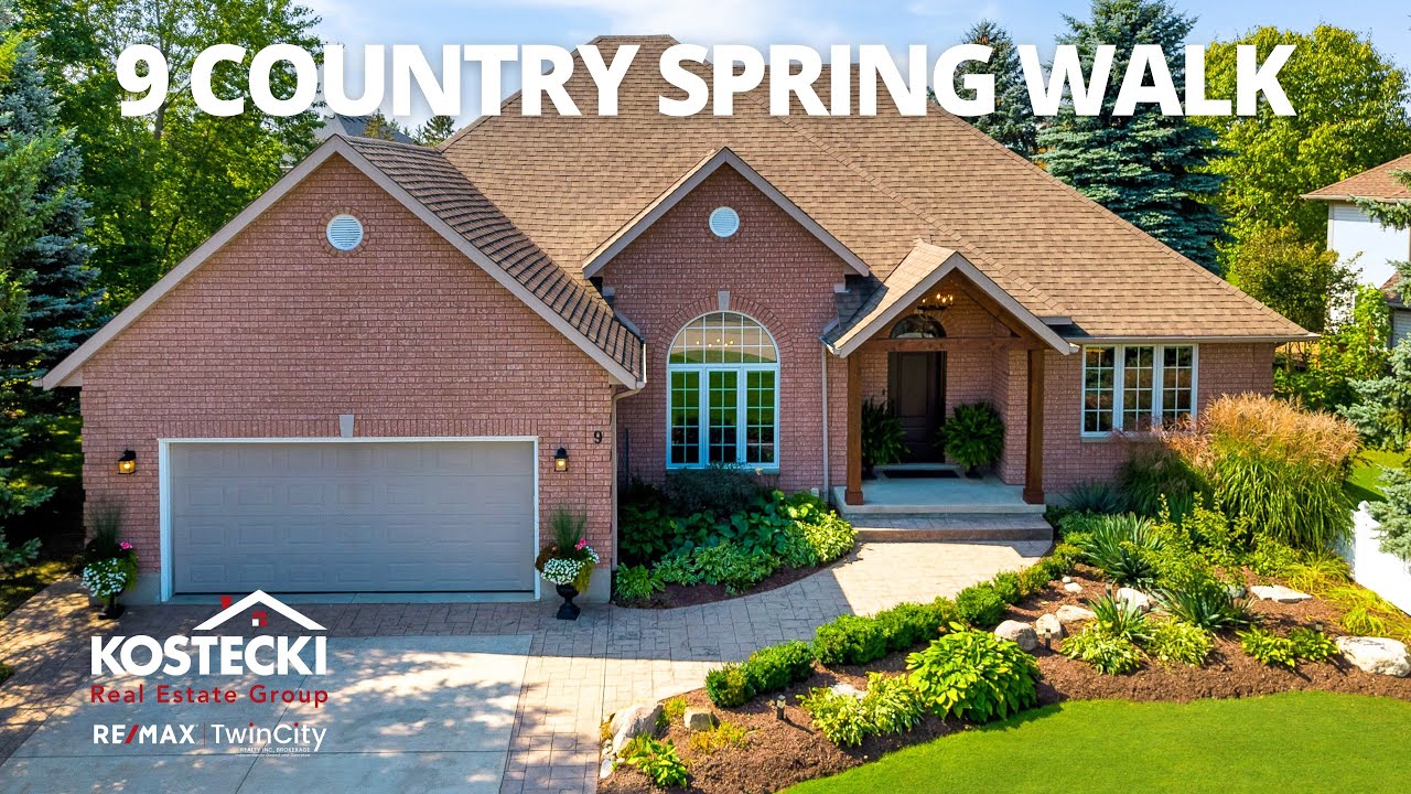 Executive Bungalow In Conestogo - 9 Country Spring Walk - Kitchener-Waterloo Real Estate Video