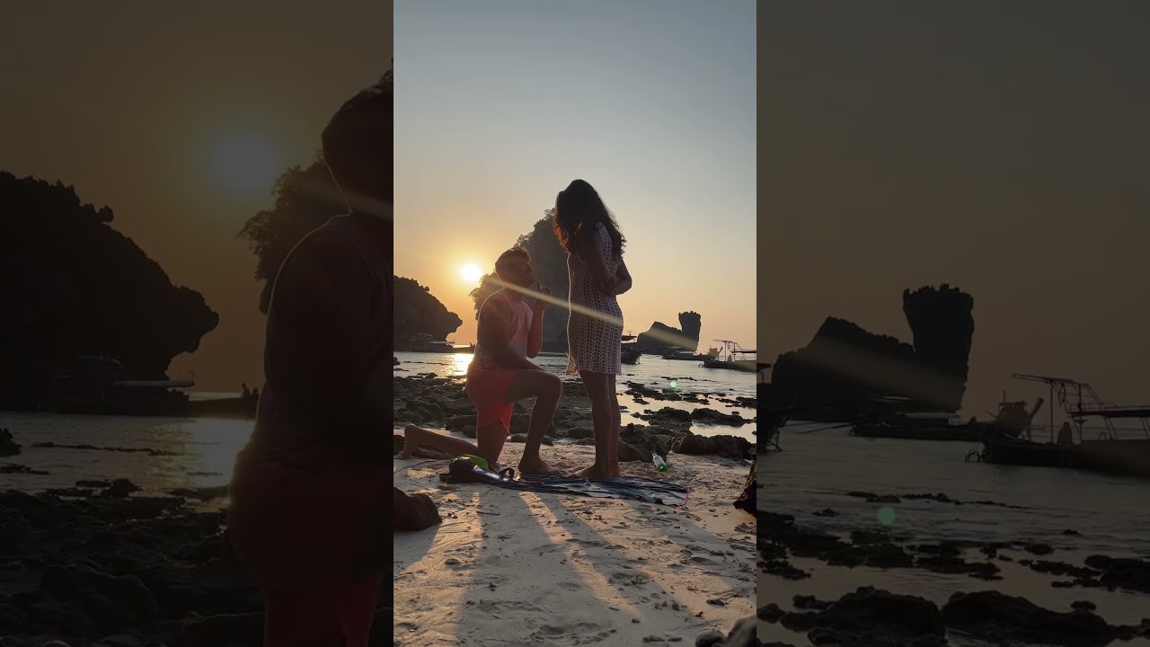 My surprise proposal in Pho Phi island, Thailand! #surpriseproposal #proposal #thailand #phiphi