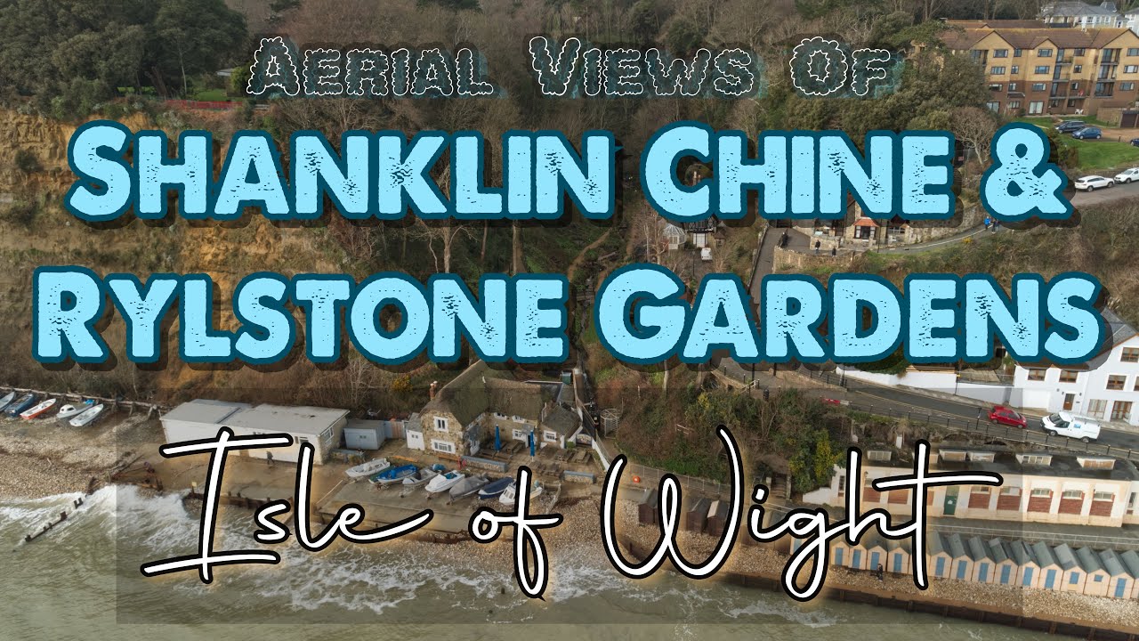 Aerial Views of Shanklin Chine and Rylstone Garden Cliffs, Isle of Wight