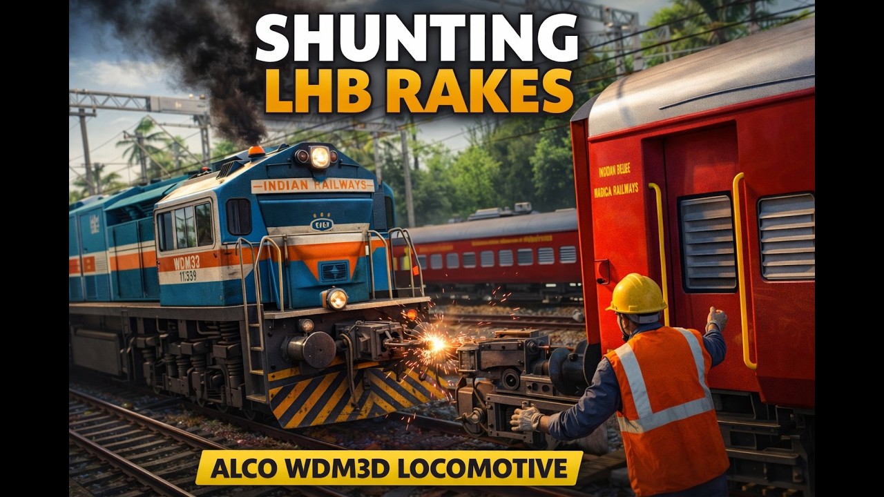 Part 1-Aaj kari hai Shuntting Duty LHB Rake ke Liye Apne ALCO Loco Ke sath