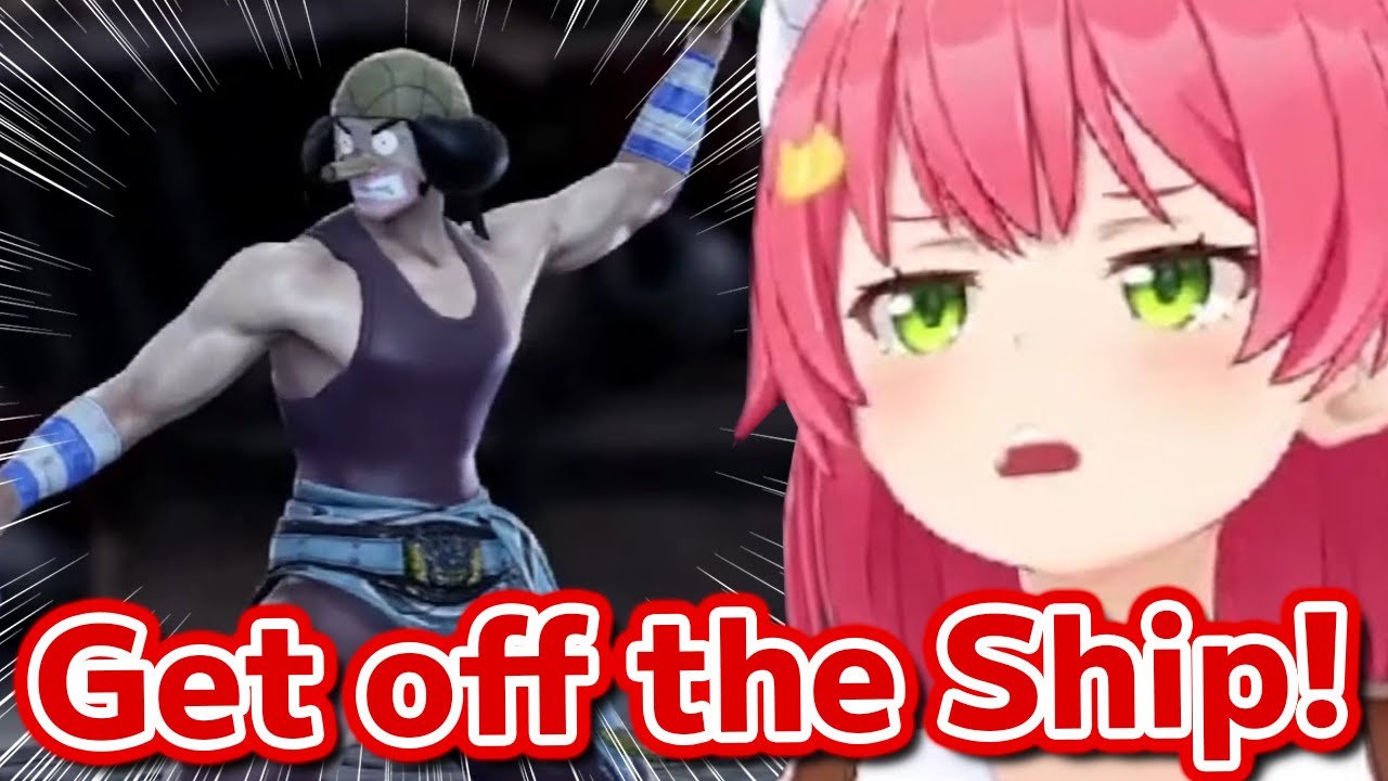 Miko can't stop laughing at perfect quality Usopp【Hololive】