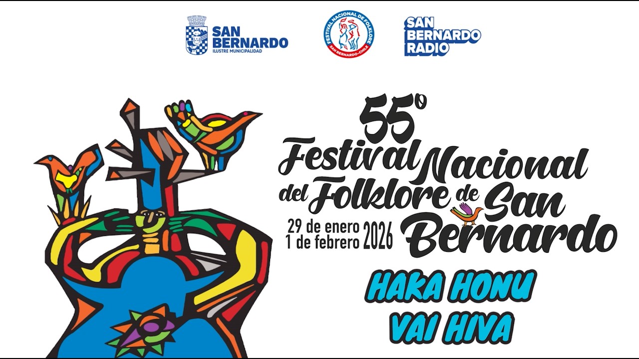 Haka Honu Vai Hiva en 55º Festival Nacional del Folklore de San Bernardo