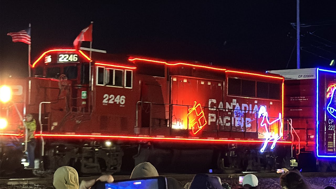 CPKC 2025 Holiday Train in Stilwell, OK. Featuring Smash Mouth!