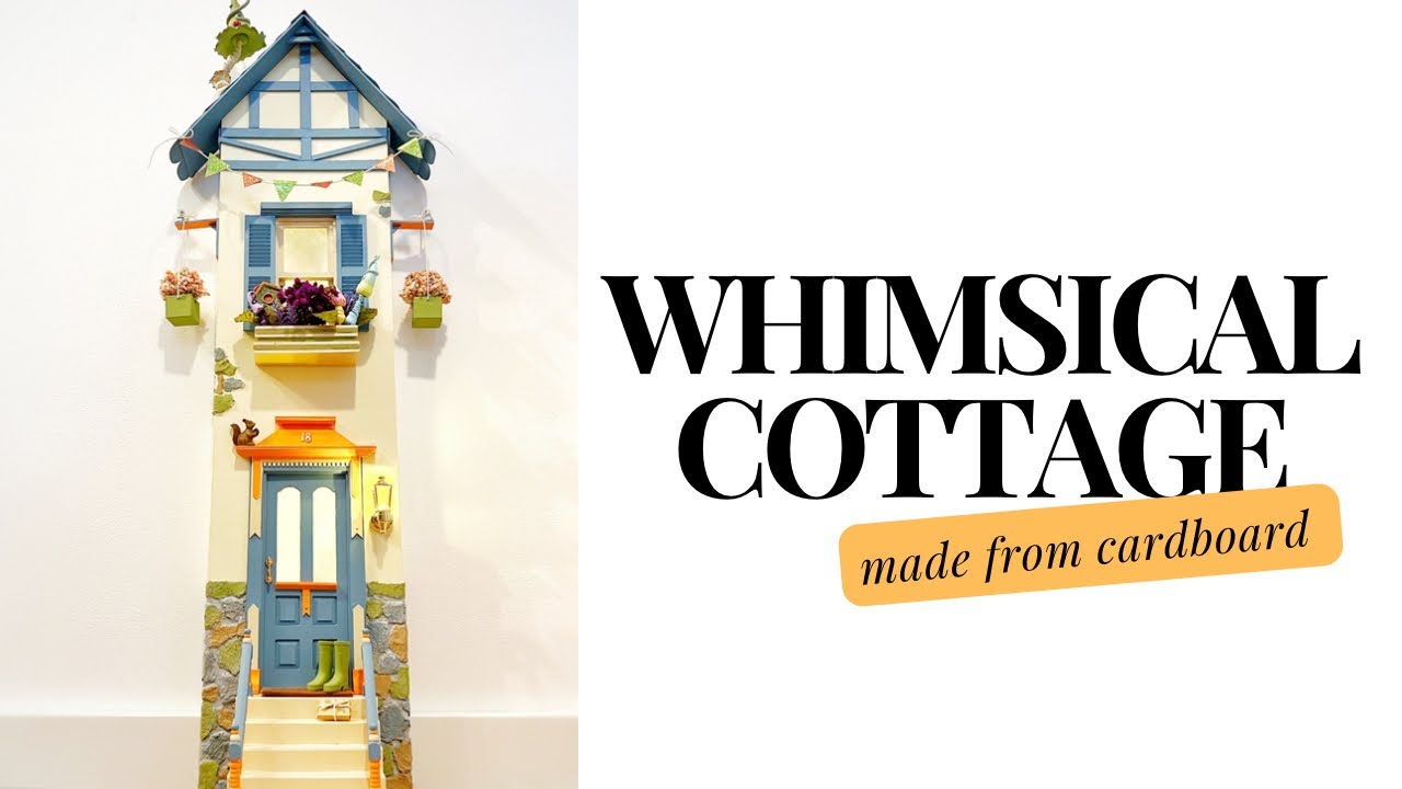 🧚 DIY Miniature Fairy House | How You Can Turn Cardboard Into A Magical Cottage 4K