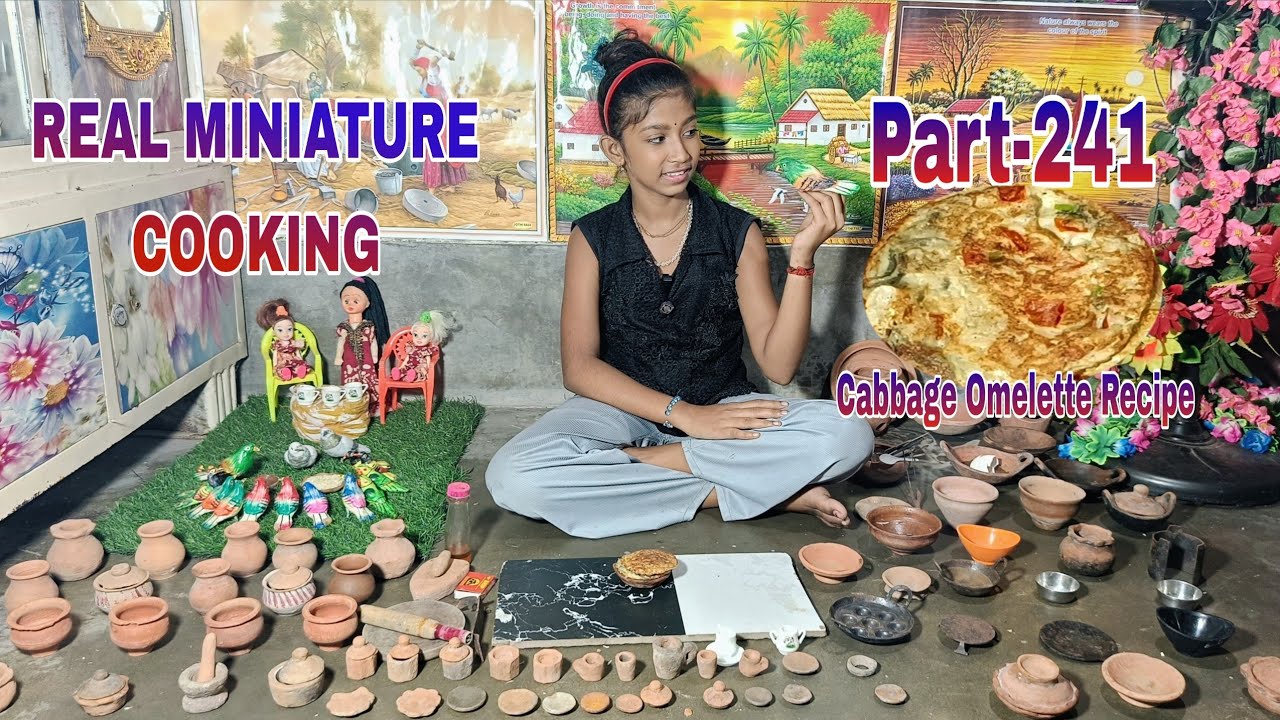 Miniature cabbage recipe🥬/Cabbage Omelette/Cabbage Omelette Recipe/Omelette Recipe/Breakfast Recipe