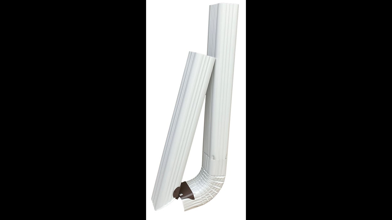 Hinged extensions!    Get the water away from your house!    AND flip it up to mow around!