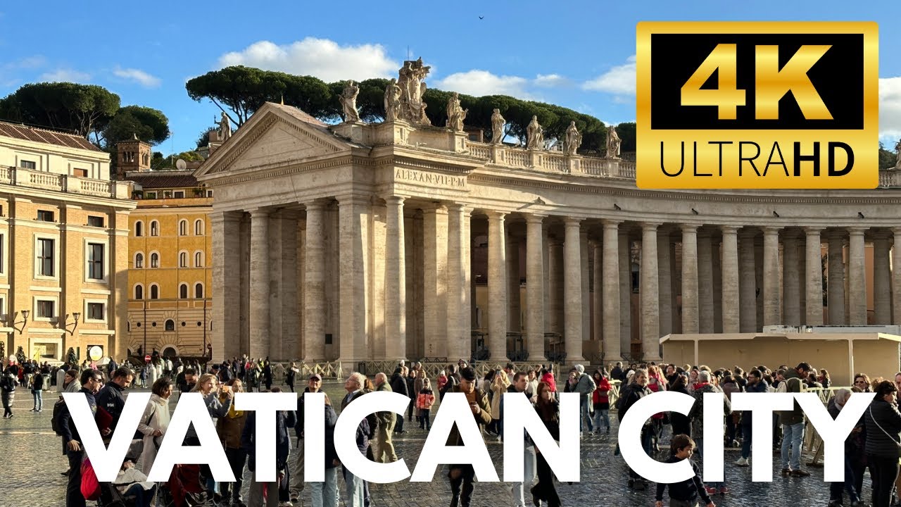 Walking Tour - Vatican City 🇻🇦【4K】Experience Italy