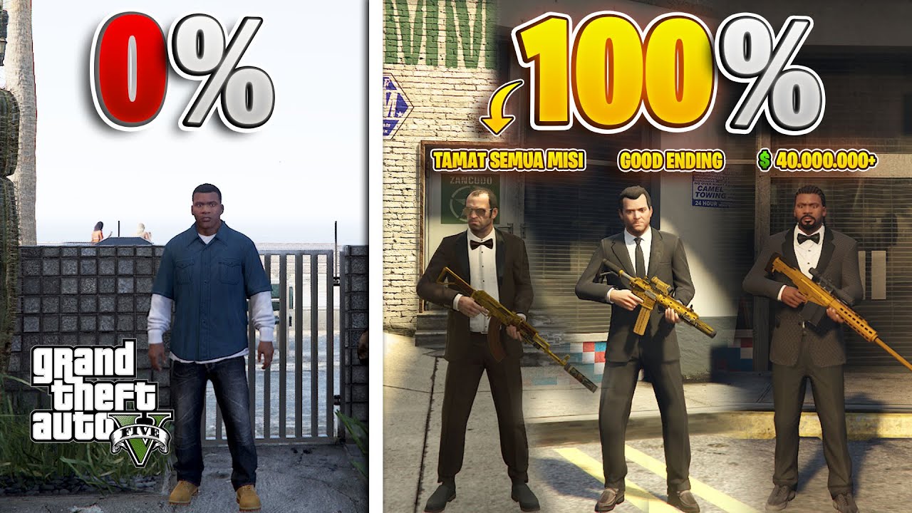 Gue main dari 0 sampe 100% TAMAT dan TANPA CHEAT di GTA 5