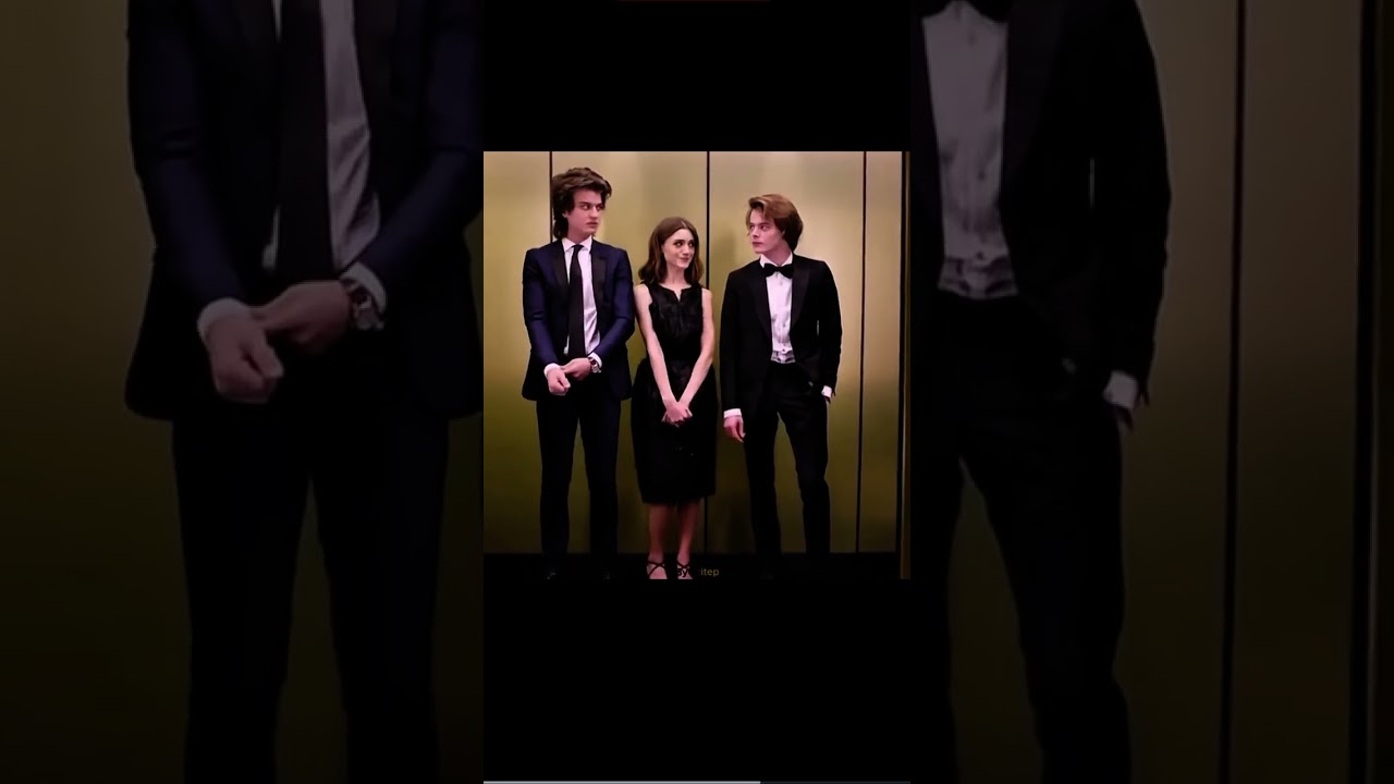 Stranger Things cast having a little bit of fun 😂😂 