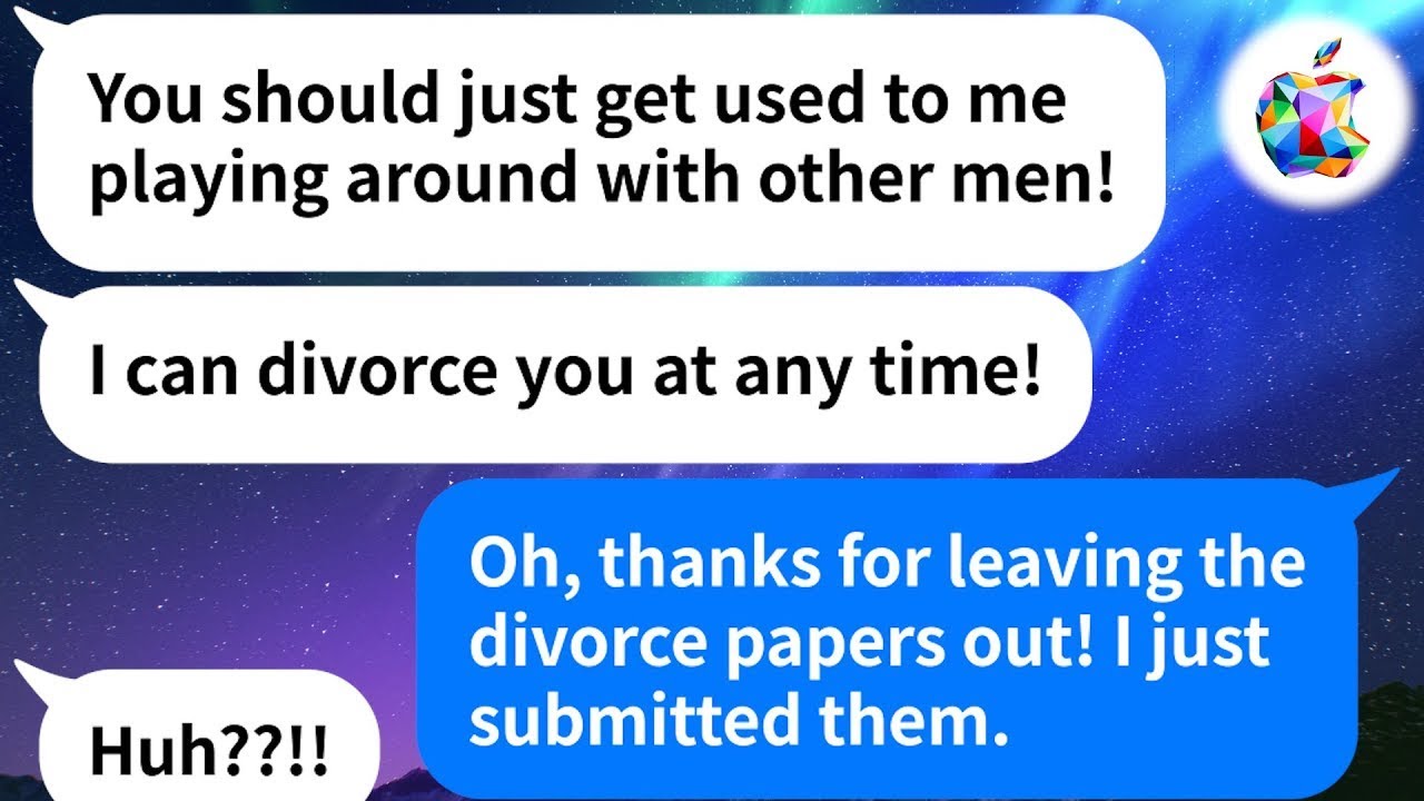 【Apple】My wife cheats on me leaving divorce papers out for me to see but when I agree she regrets it