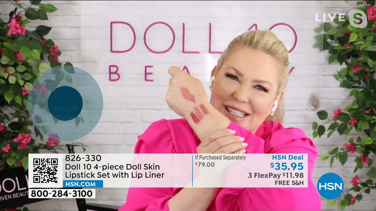 Doll 10 4piece Doll Skin Lipstick Set with Lip Liner