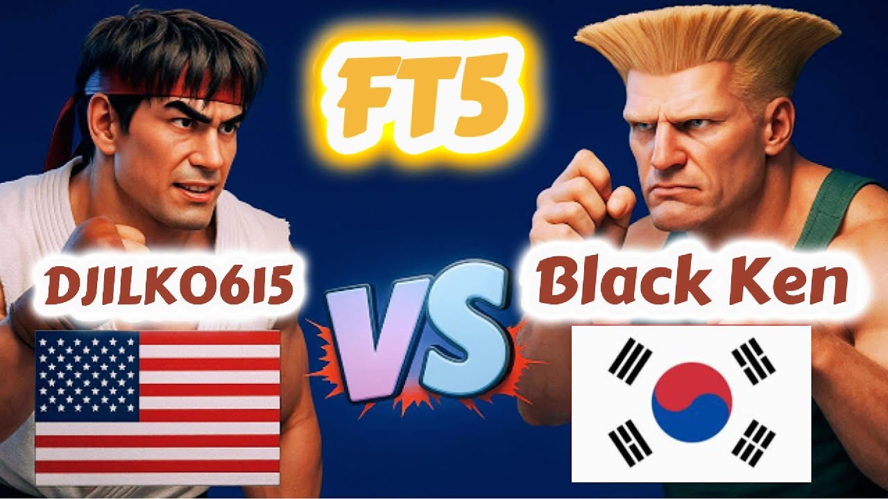 Street Fighter II': Champion Edition - DJILK0615  vs black ken - FT5 -1080P/60FPS - 27.07.2025